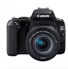 照相機 佳能/CANON EOS 200DII 18-55 3.0英寸以上 2000-2999萬 單反相機 APS-C SD卡 單鏡頭套機 黑色